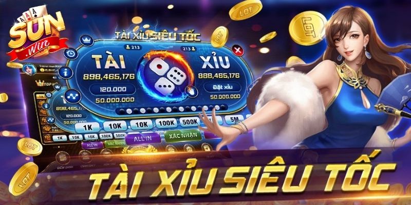 Tài Xỉu Siêu Tốc Sunwin Với Nhịp Chơi Nhanh Vượt Trội 2 Người chơi dễ dàng điều chỉnh tiền trong thời gian đếm